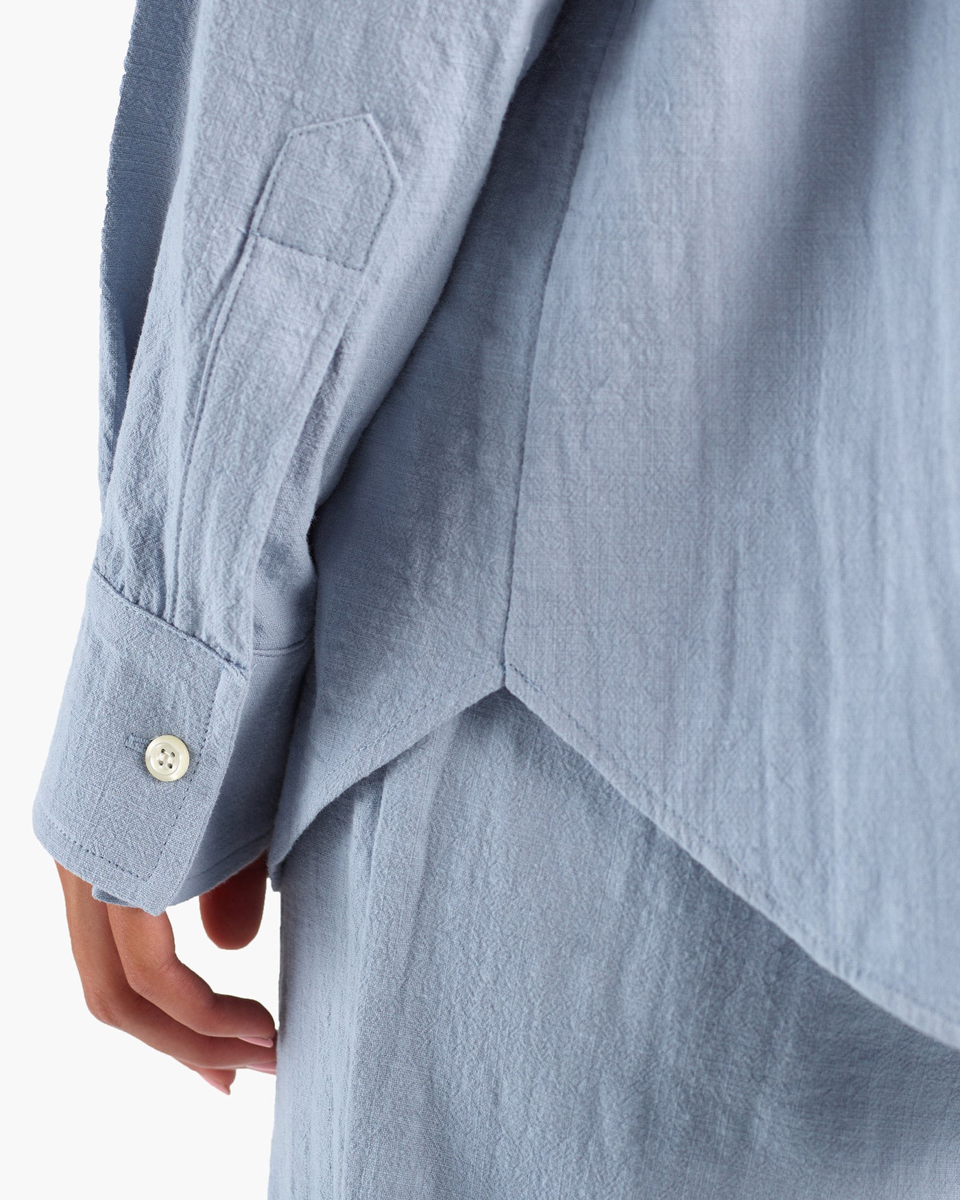 Brian Slub Plaid Shirt - White/ Blue Combo main image 0