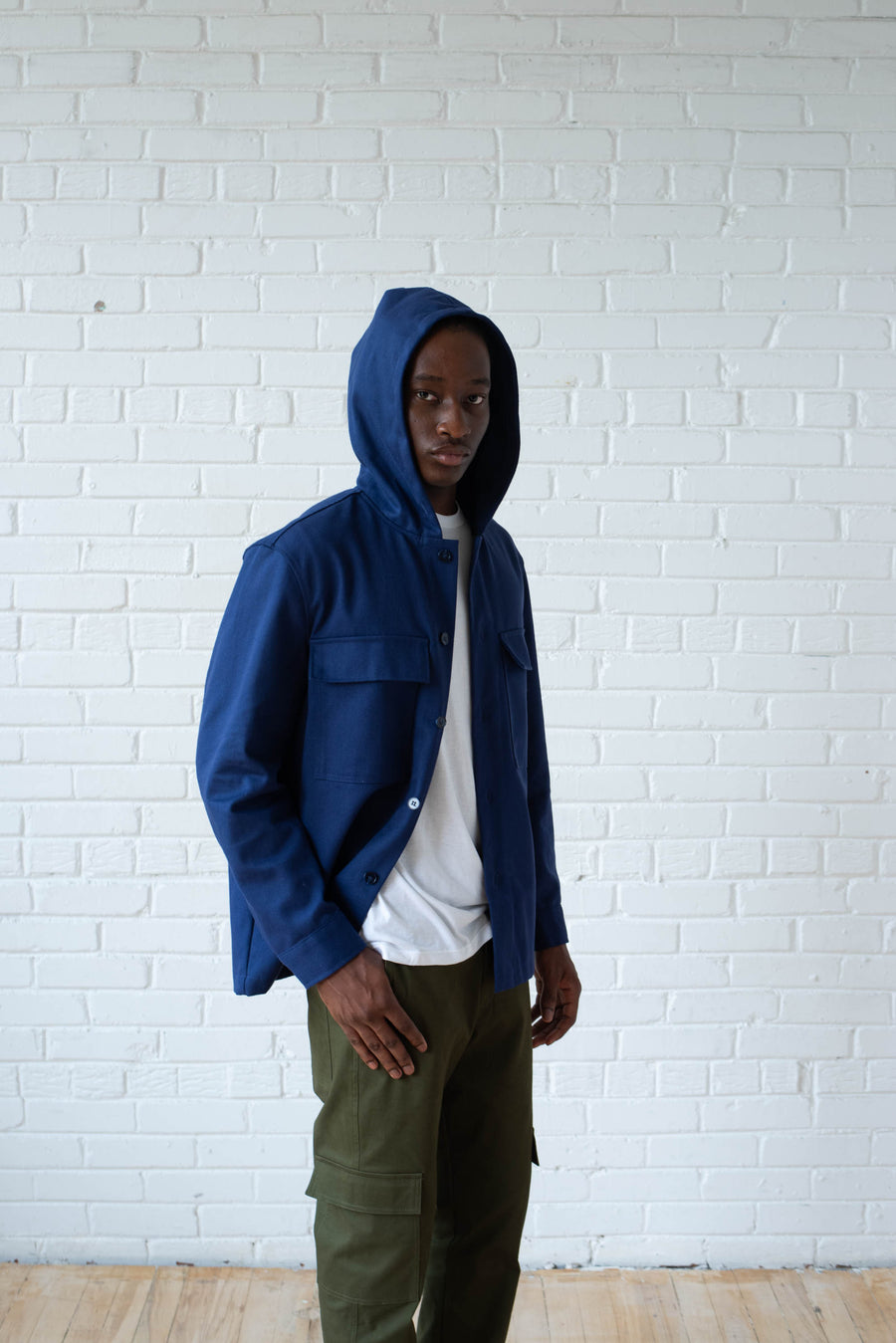 Mens Casual Cargo Twill Jacket