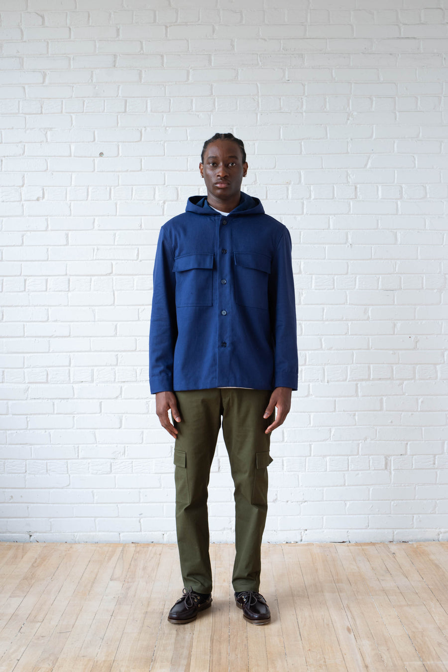 Mens Casual Cargo Twill Jacket