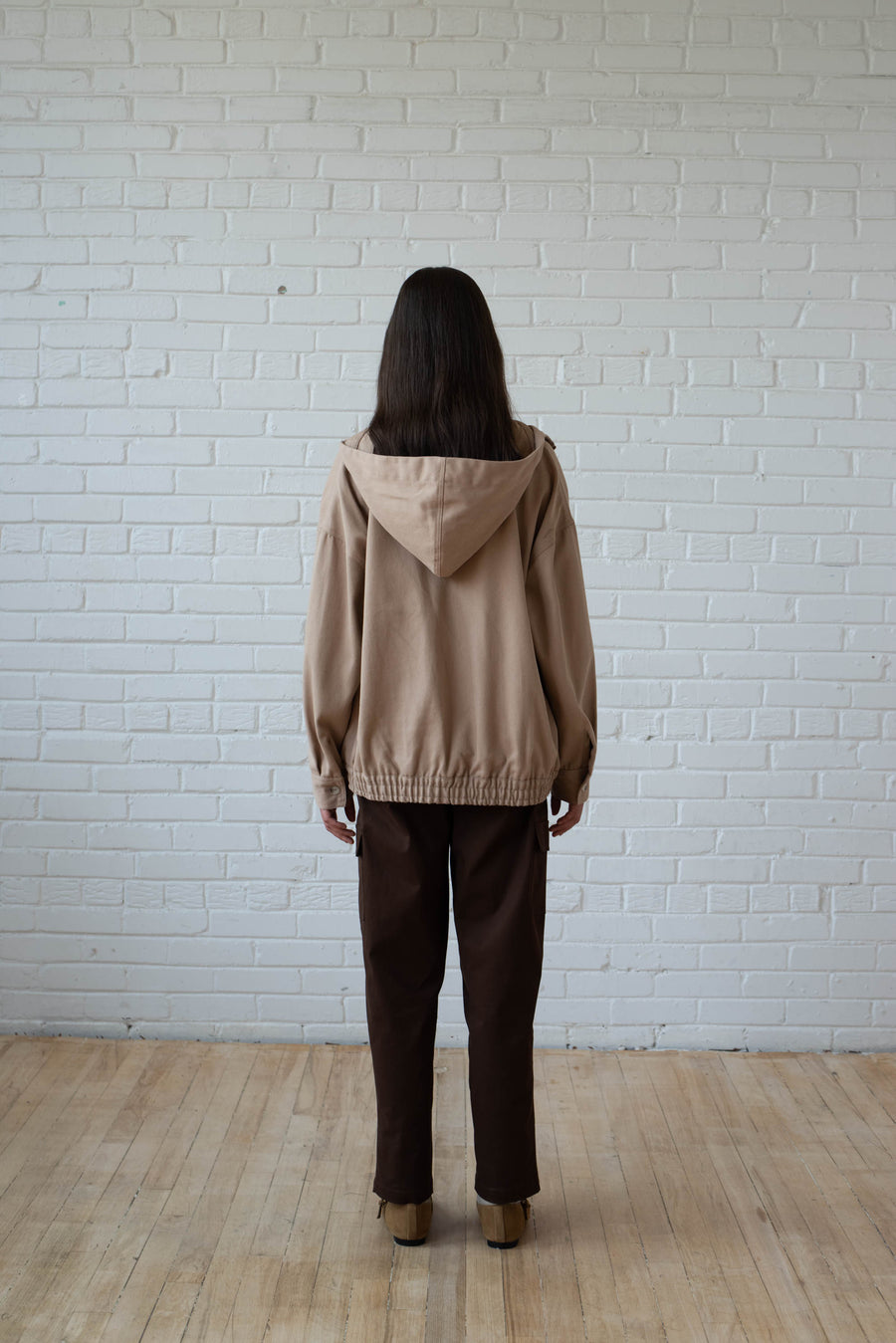 Womens Casual Cargo Twill Jacket