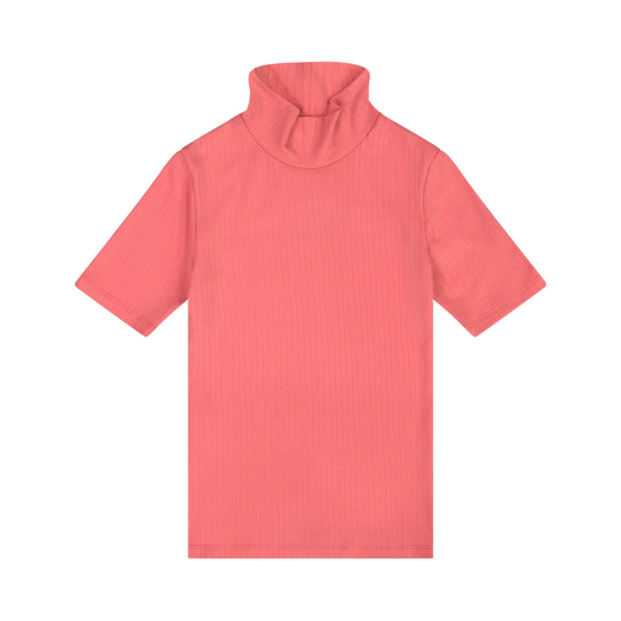Womens Rib Turtleneck 3/4 Sleeve