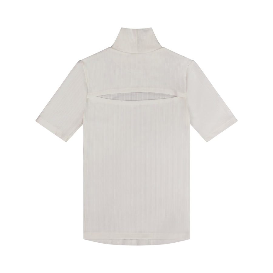 Womens Rib Turtleneck 3/4 Sleeve