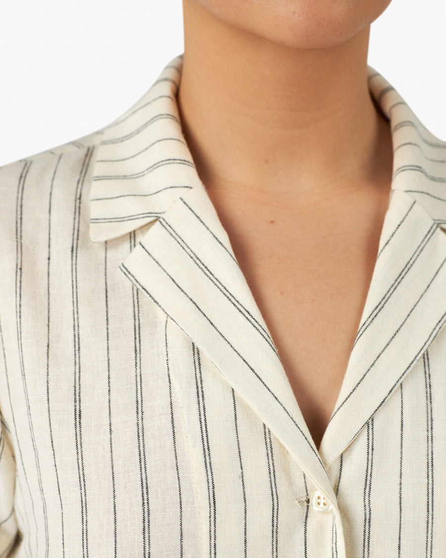 Silky Linen Notch Collar Shirt – Good For Sunday