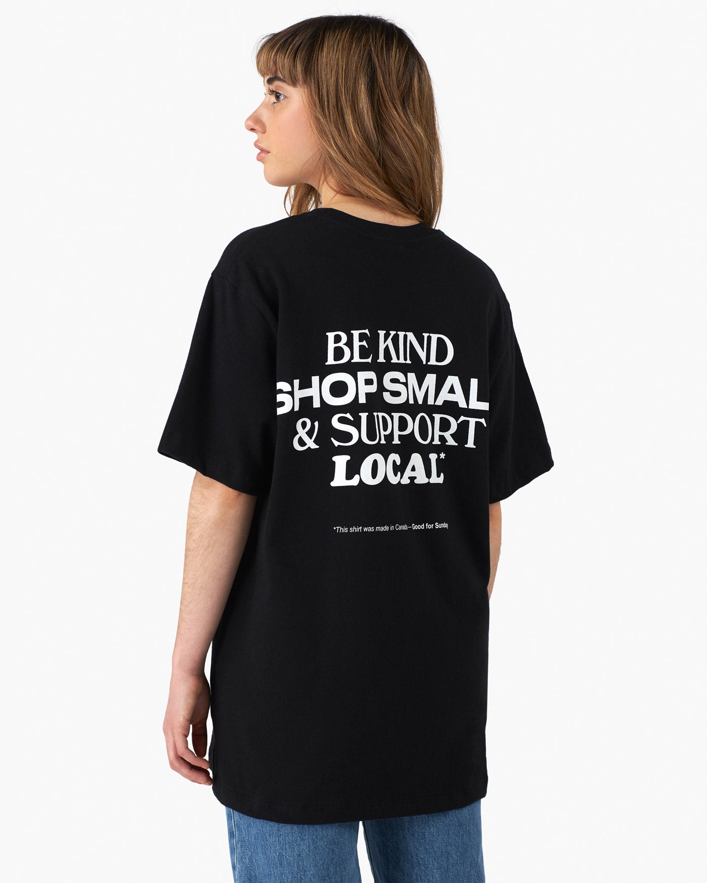 Shop Small Support Local Organic Cotton T-shirt – Good For Sunday